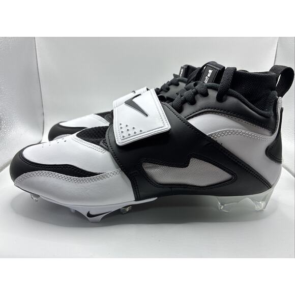 Nike Diamond Turf DT 93 TD Football Cleats White Black Silver HF5298-101 Size 9